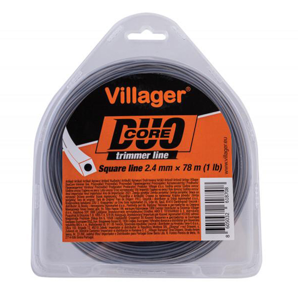 Silk za trimer 2.7mm X 310m (5LB) - Duo core Četvrtasta nit Villager