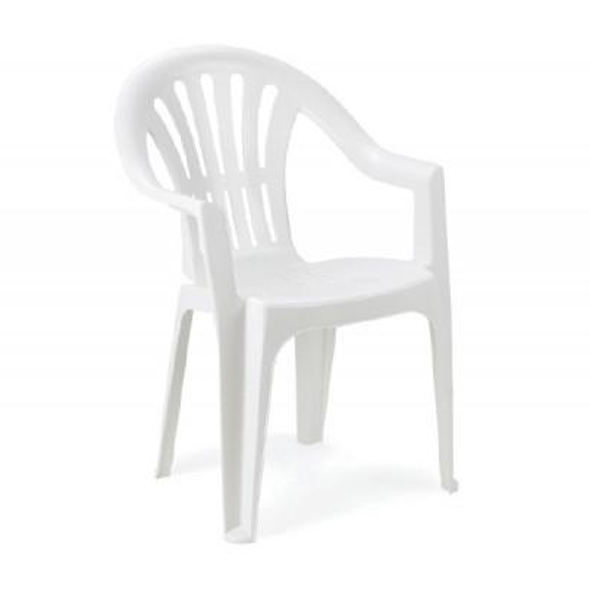 Baštenska stolica plastična Kona bela